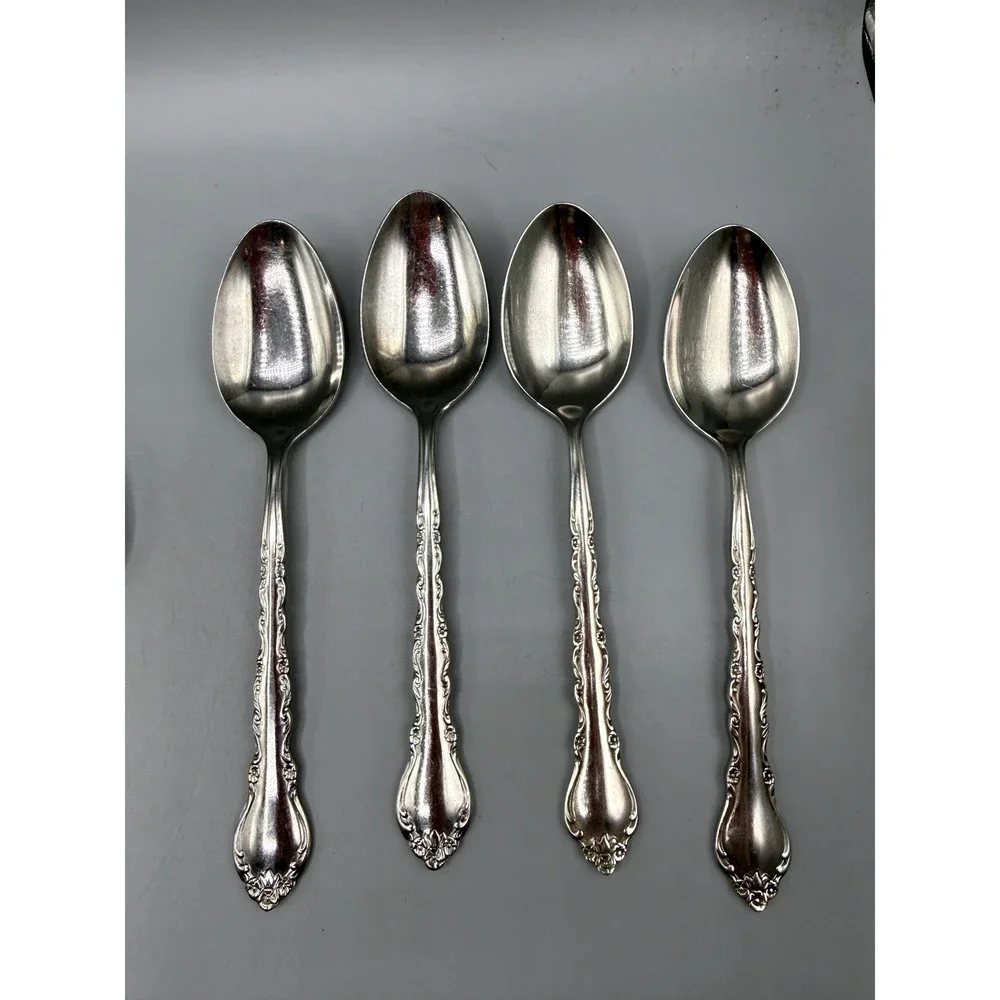 International Stainless Deluxe Gigi Spoon Set 20pc 16 Teaspoon 4 Soup Spoon
